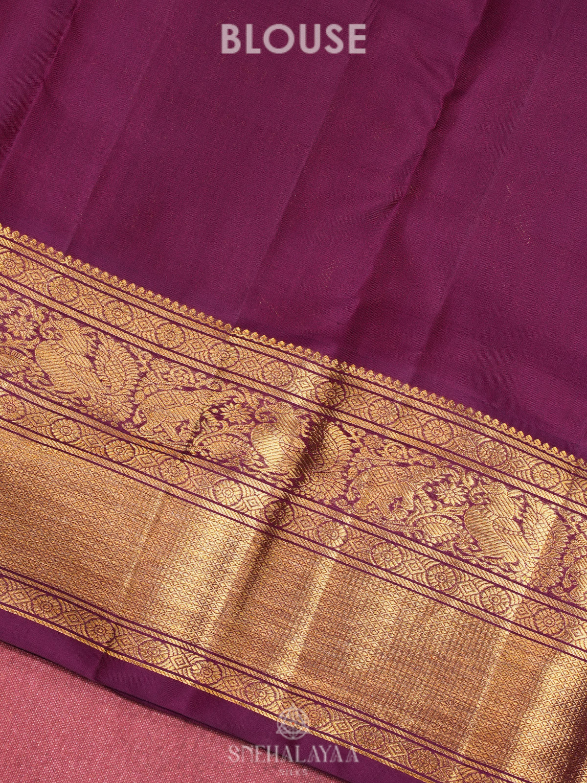 Pink Kanjivaram Silk Saree