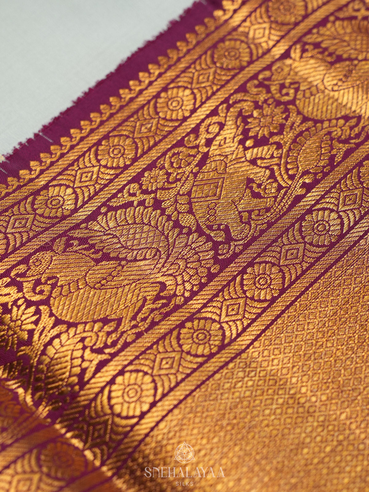 Mint Green Kanjivaram Silk Saree