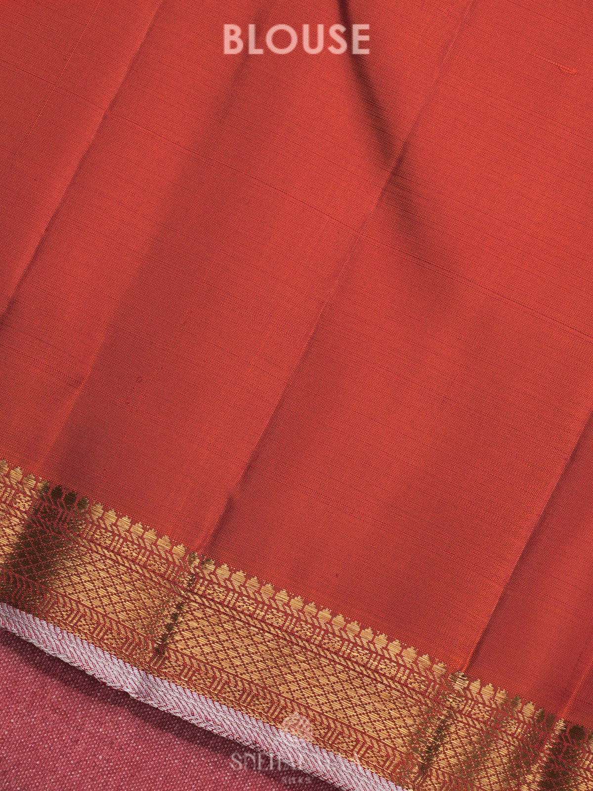 Orange Kanjivaram Silk Saree