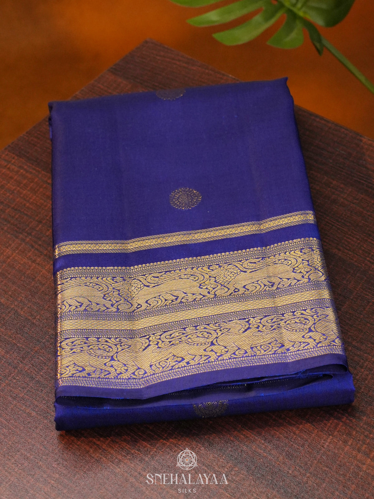 Royal Blue Kanjivaram Silk Saree