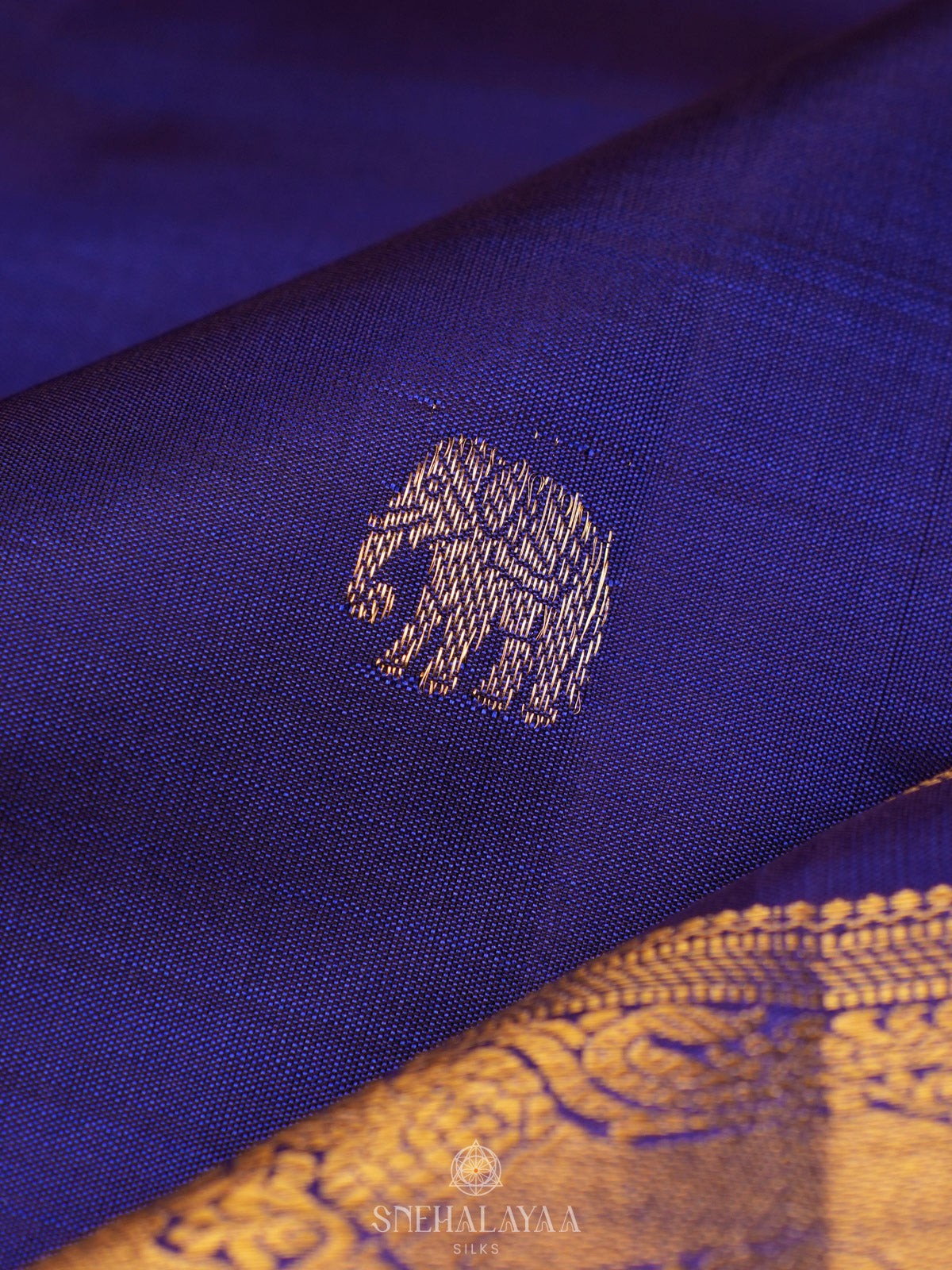 Royal Blue Kanjivaram Silk Saree