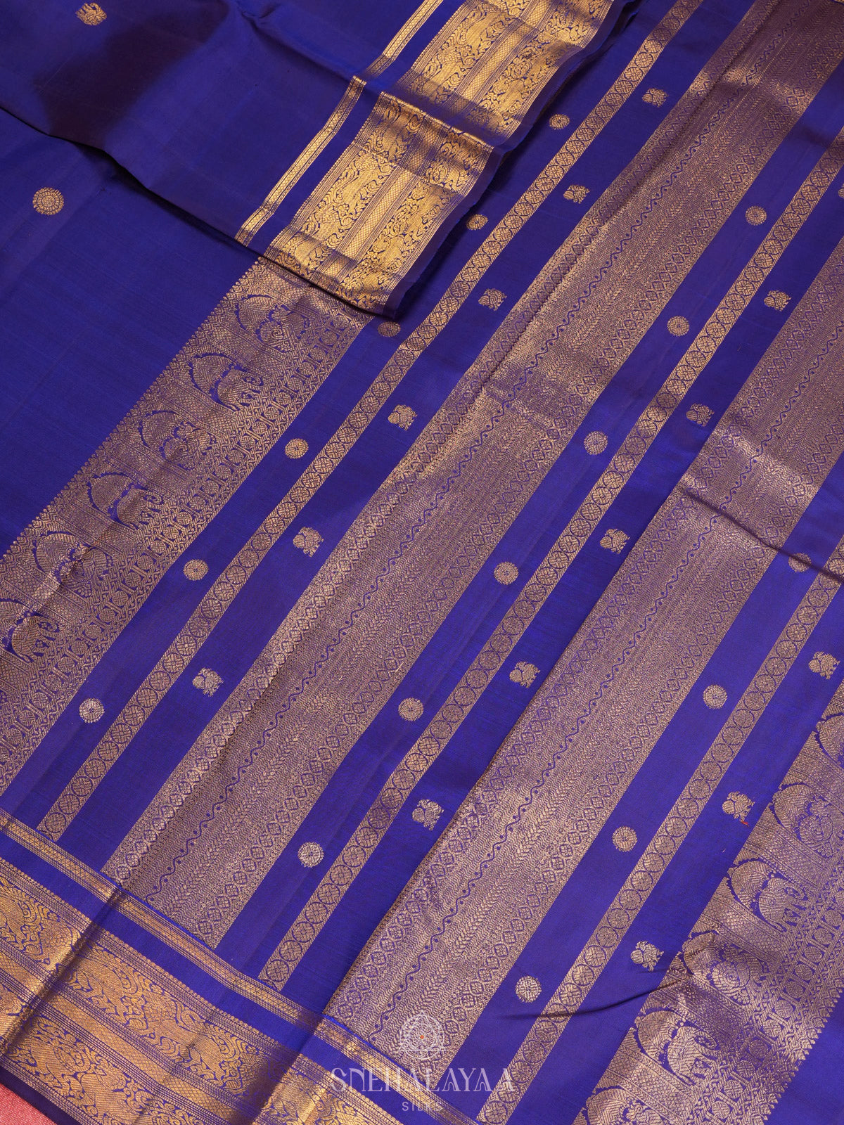 Royal Blue Kanjivaram Silk Saree