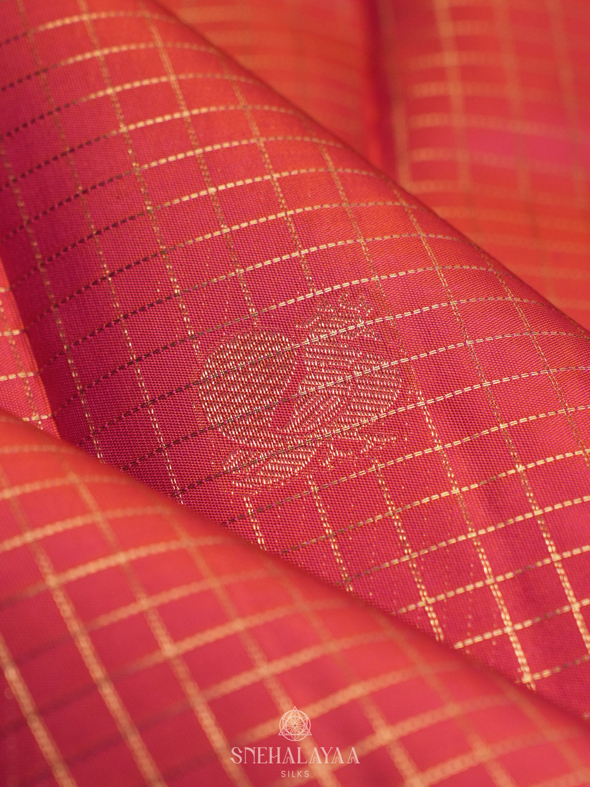Ruby Red Kanjivaram Silk Saree