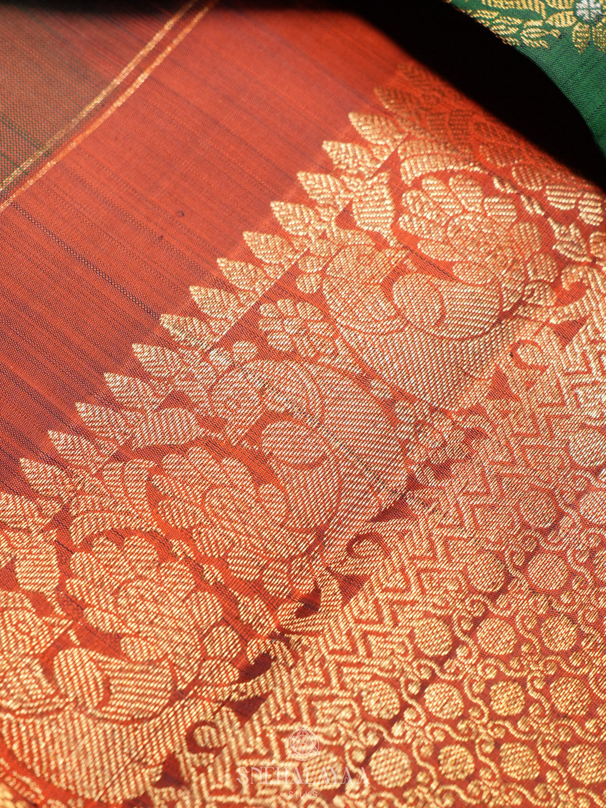 Emerald Green Kanjivaram Silk Saree