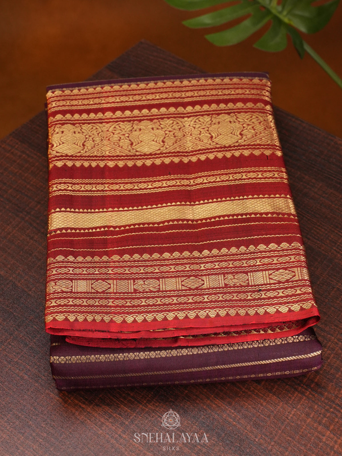 Purple Kanjivaram Silk Saree