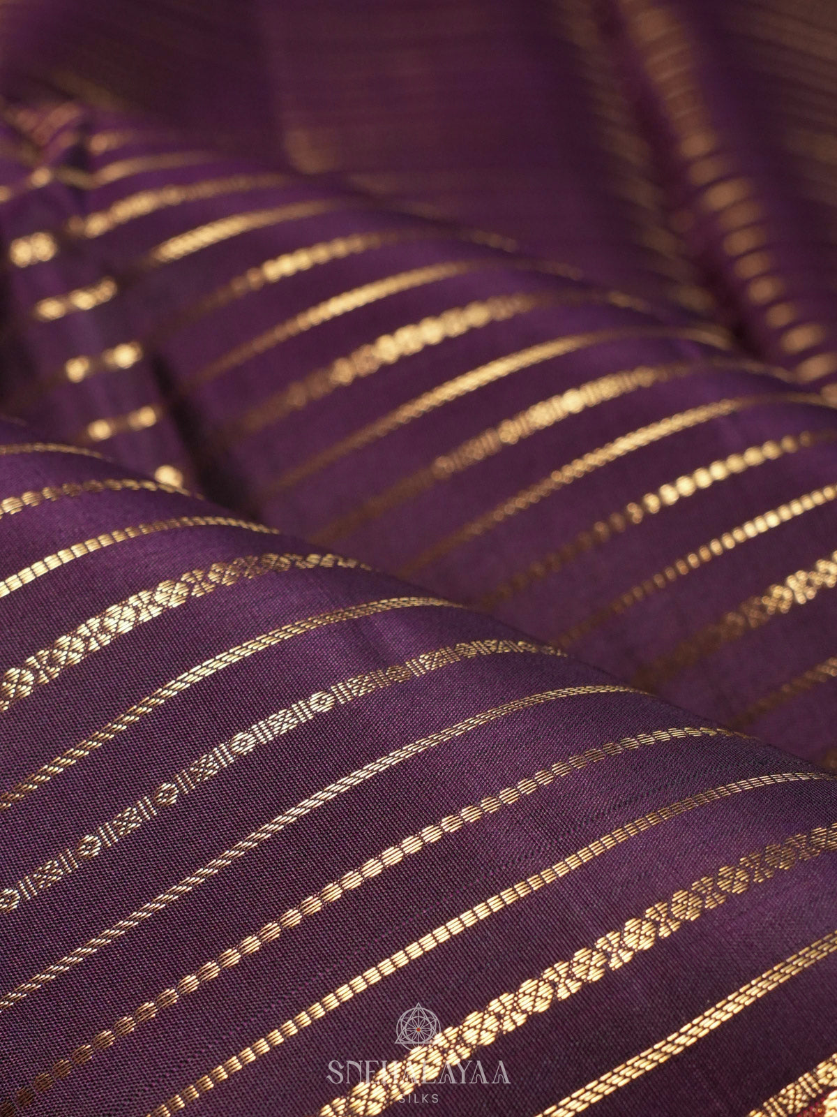 Purple Kanjivaram Silk Saree
