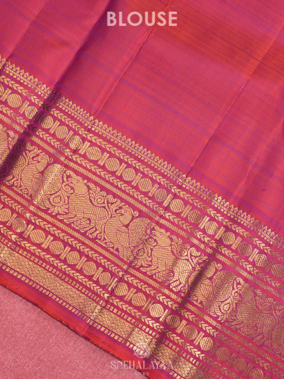 Purple Kanjivaram Silk Saree