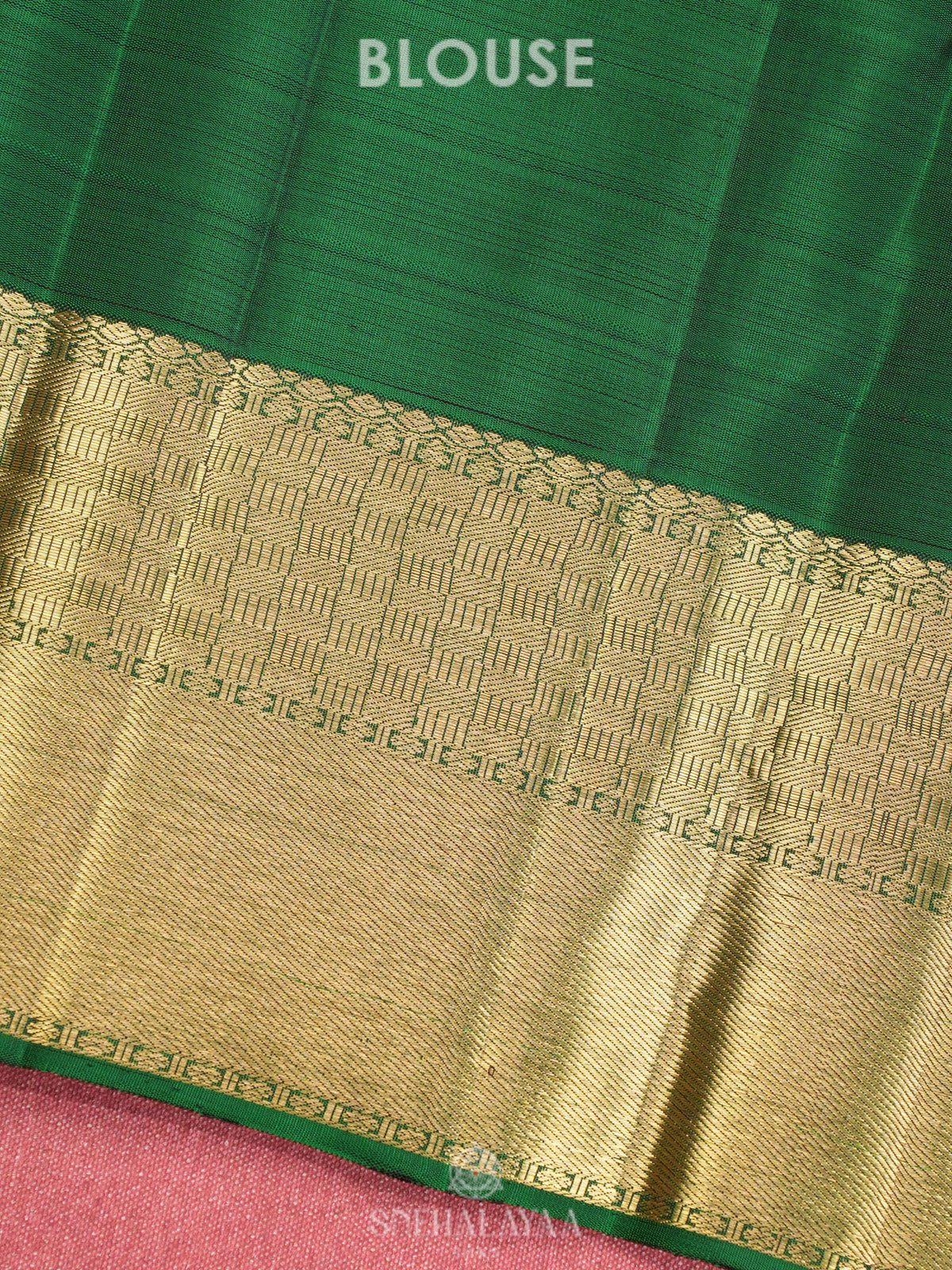 Emerald Green Kanjivaram Silk Saree