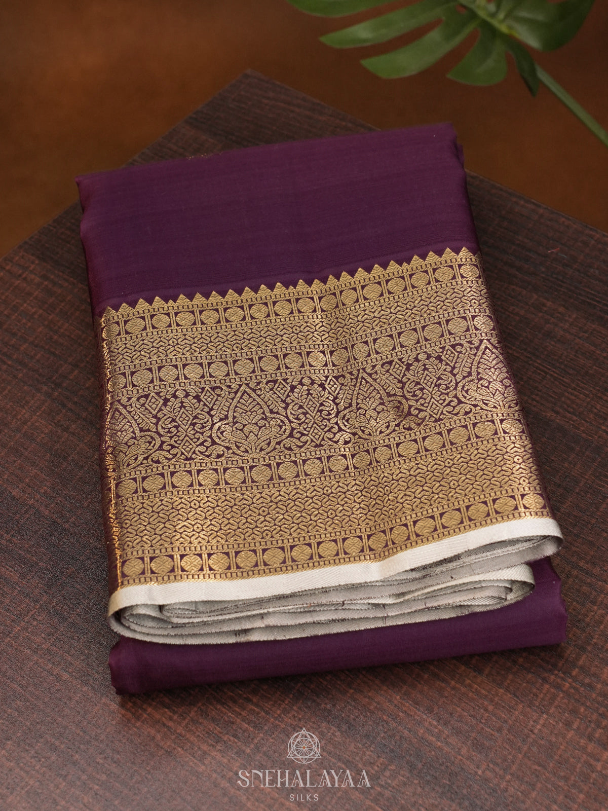 Purple Kanjivaram Silk Saree