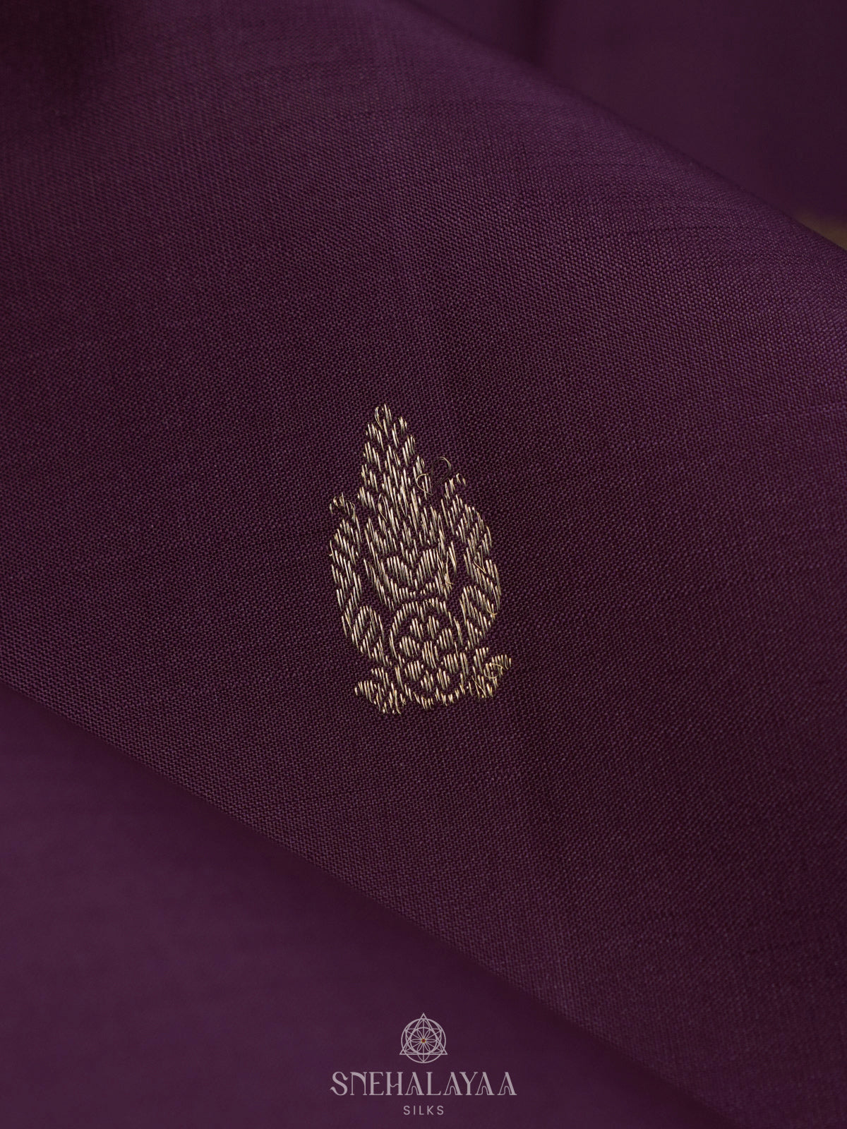 Purple Kanjivaram Silk Saree
