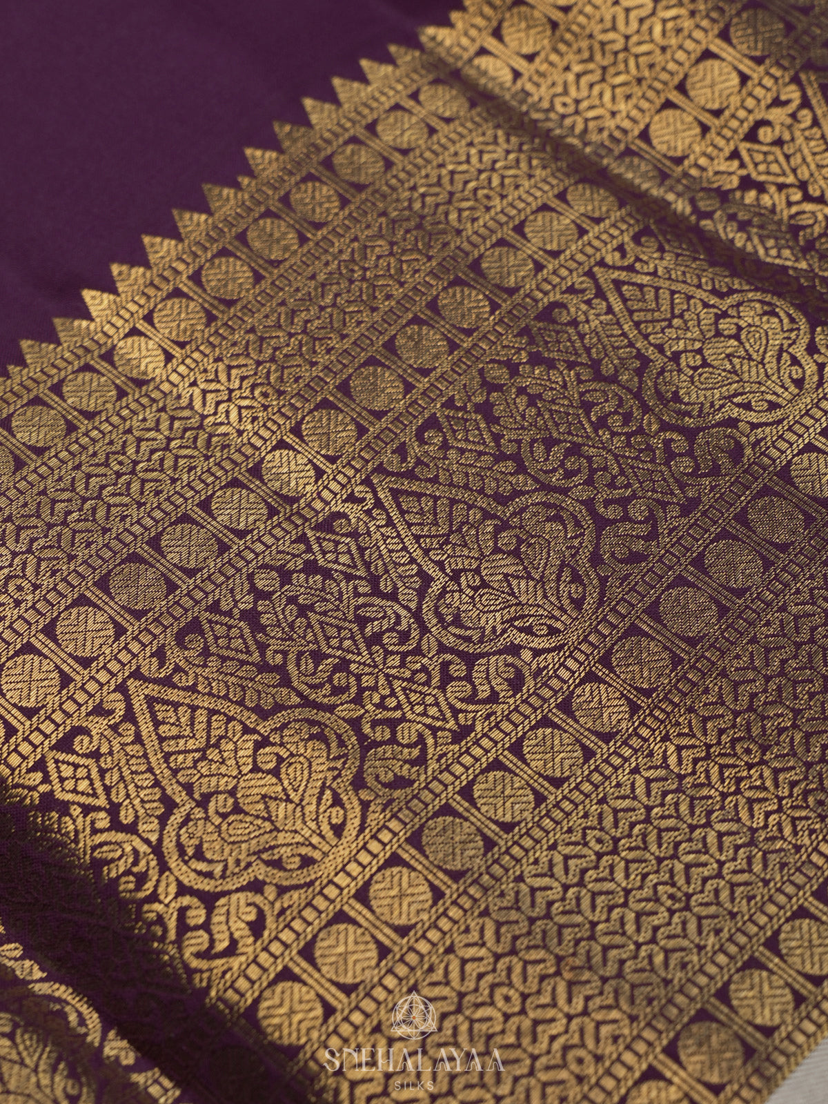Purple Kanjivaram Silk Saree