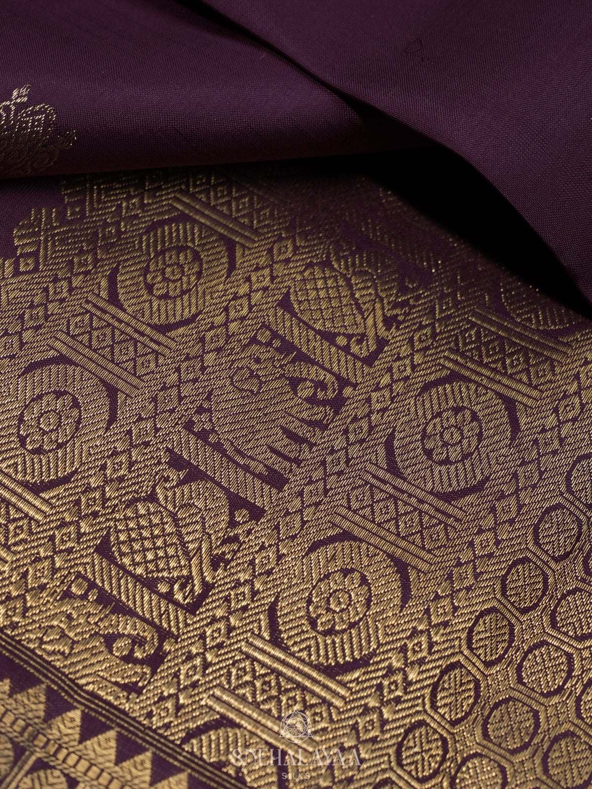 Purple Kanjivaram Silk Saree