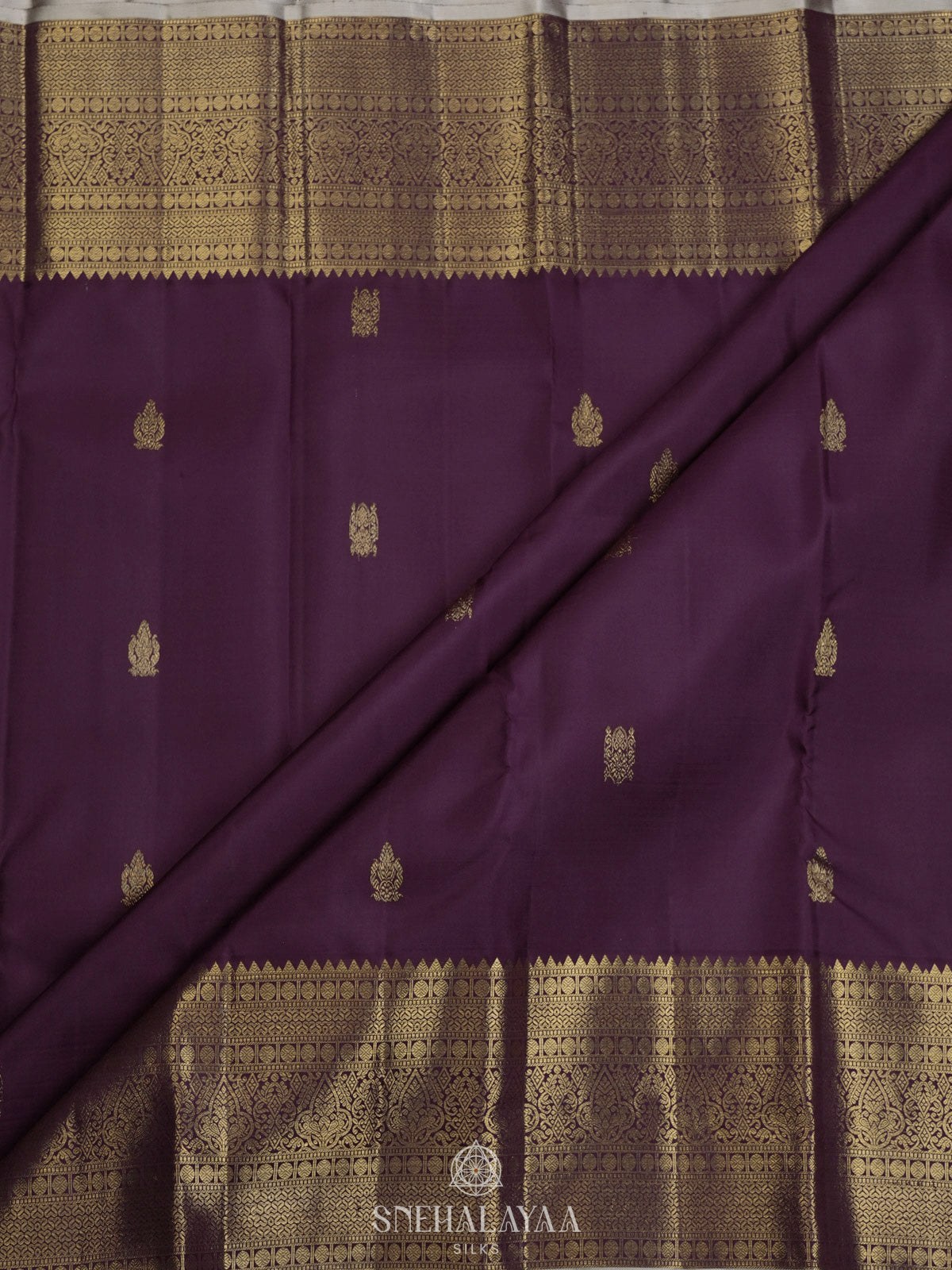 Purple Kanjivaram Silk Saree