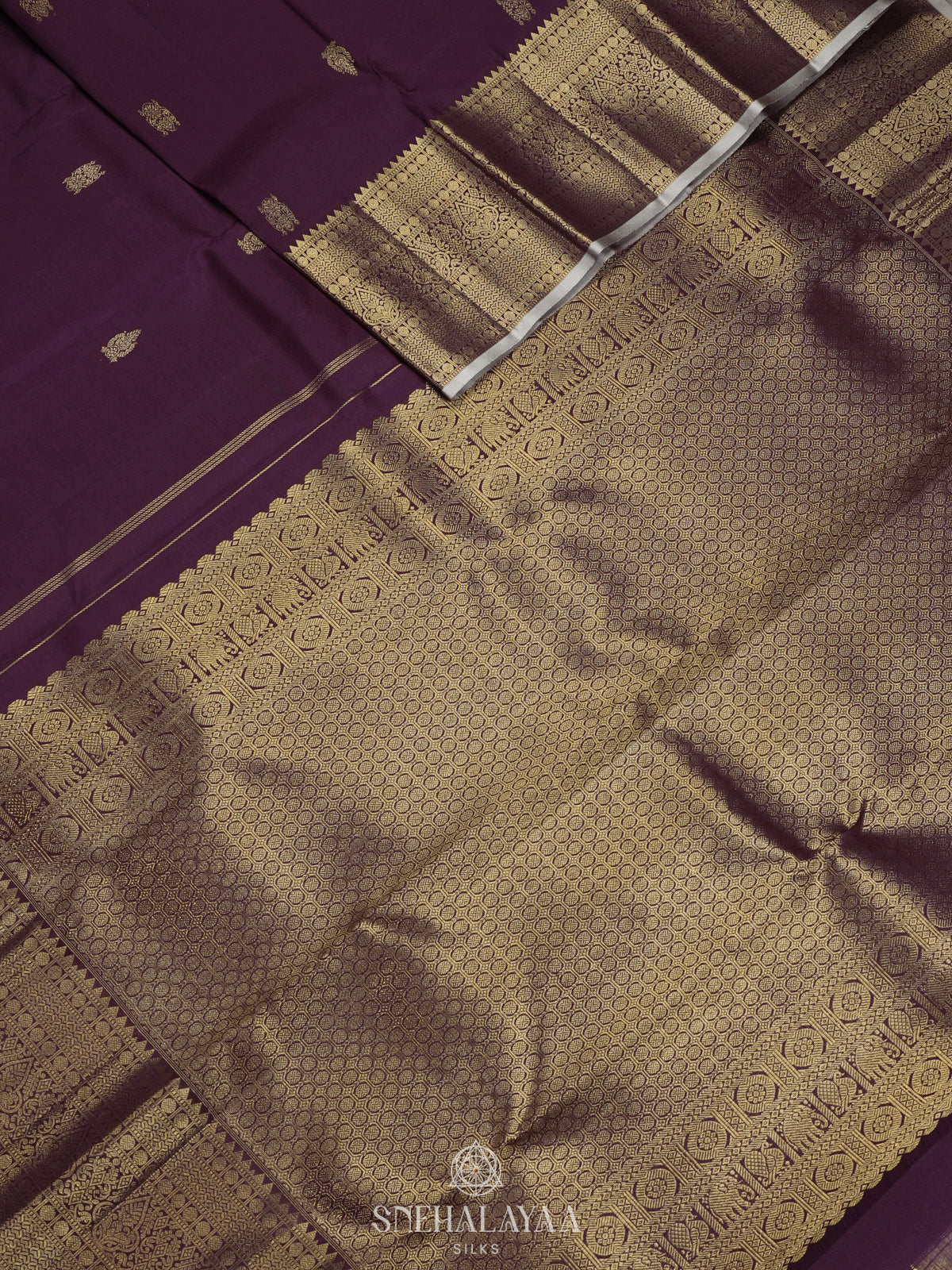 Purple Kanjivaram Silk Saree