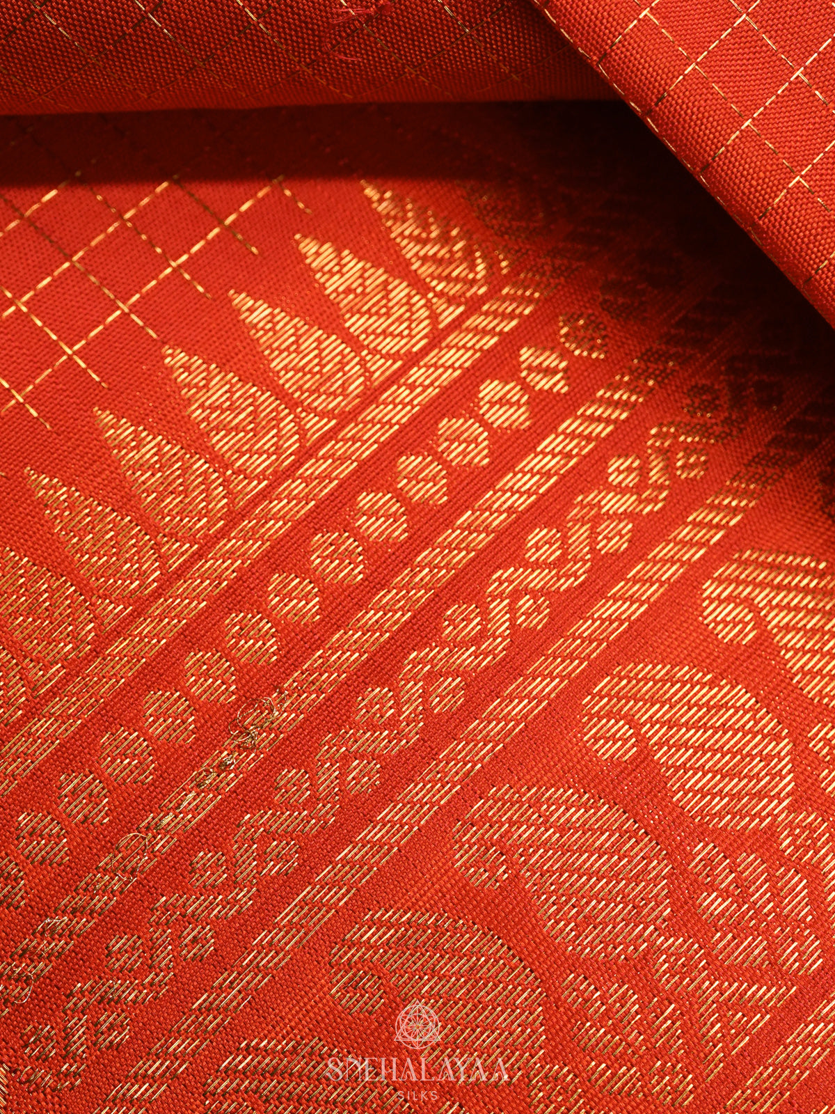 Orange Kanjivaram Silk Saree