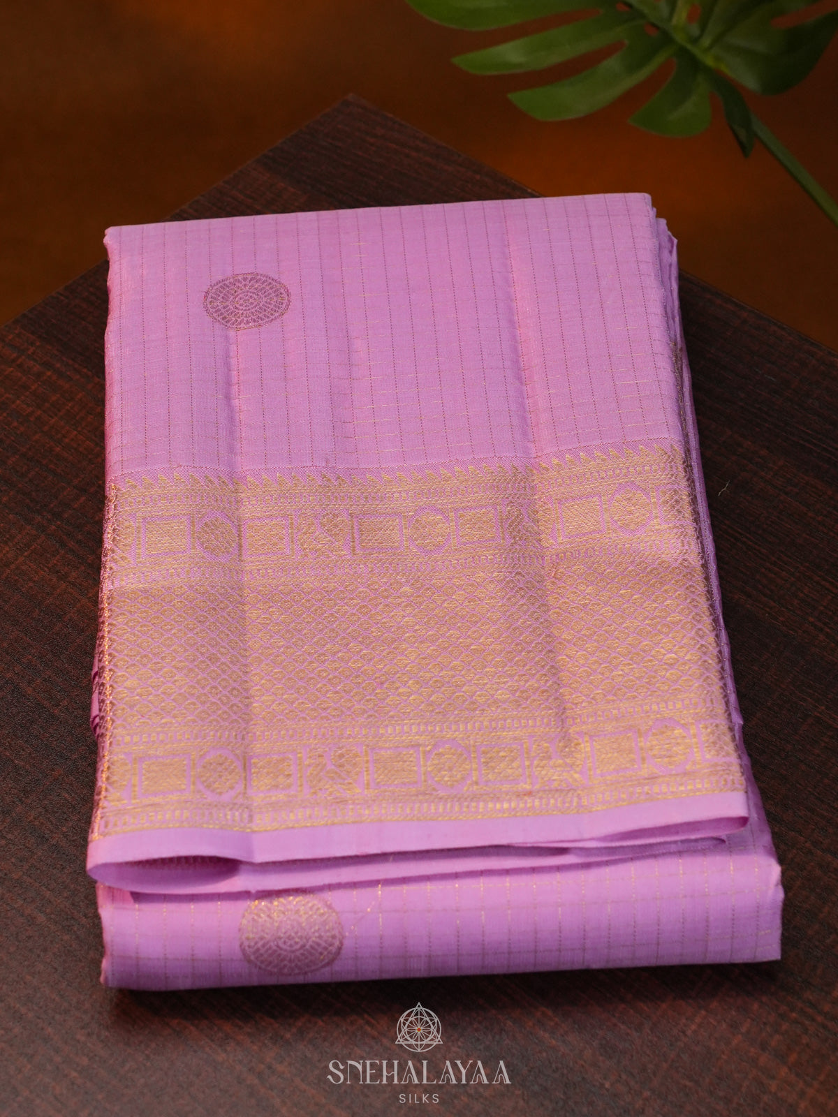 Lavender Kanjivaram Silk Saree