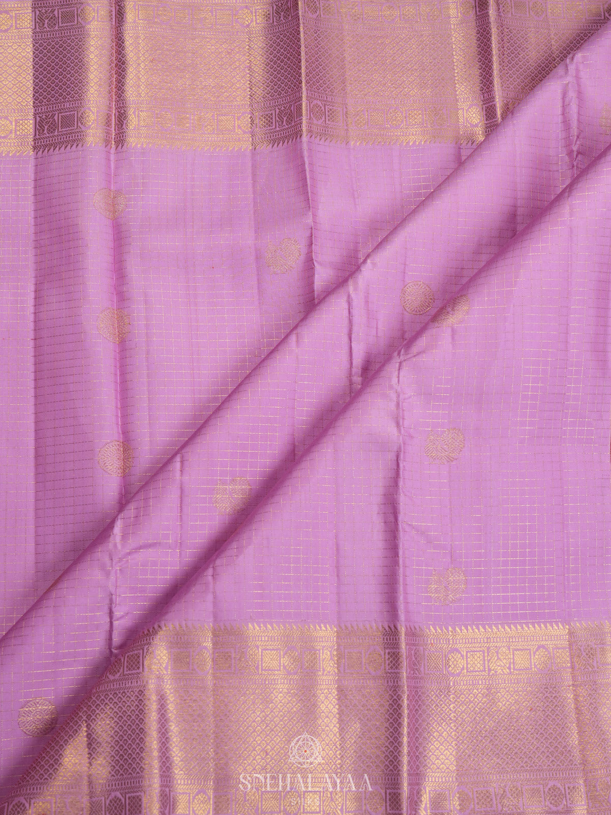 Lavender Kanjivaram Silk Saree