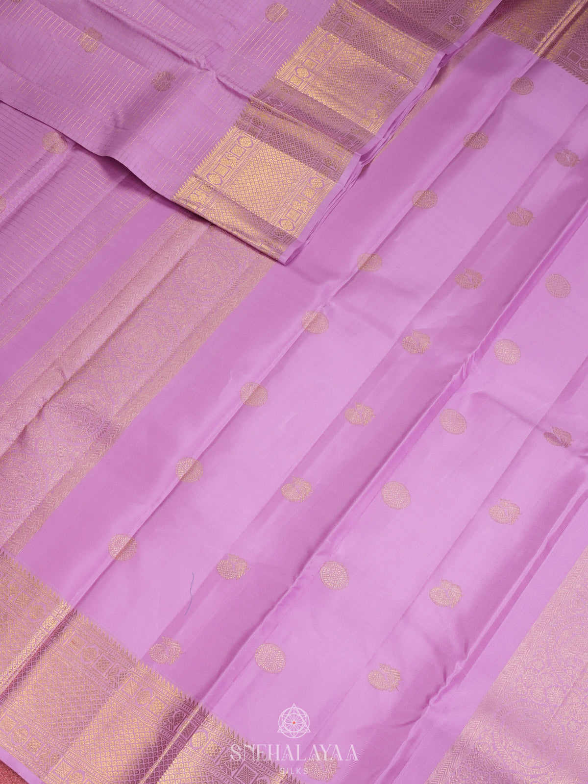Lavender Kanjivaram Silk Saree