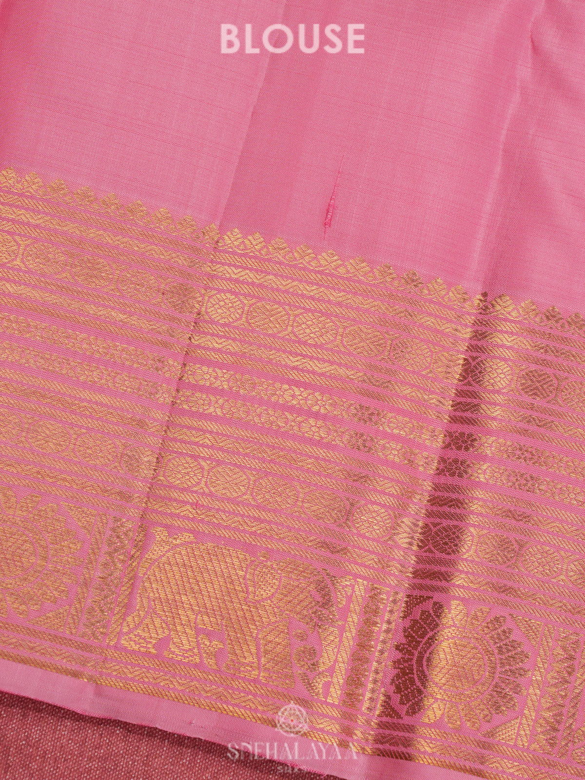 Baby Pink Kanjivaram Silk Saree