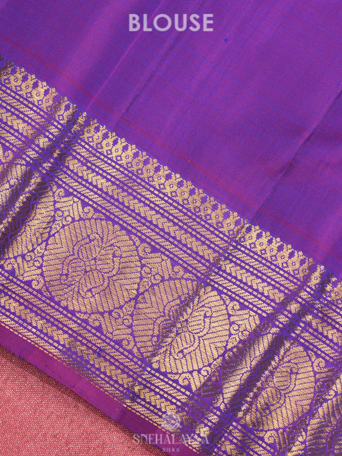 Peacock Blue Kanjivaram Silk Saree