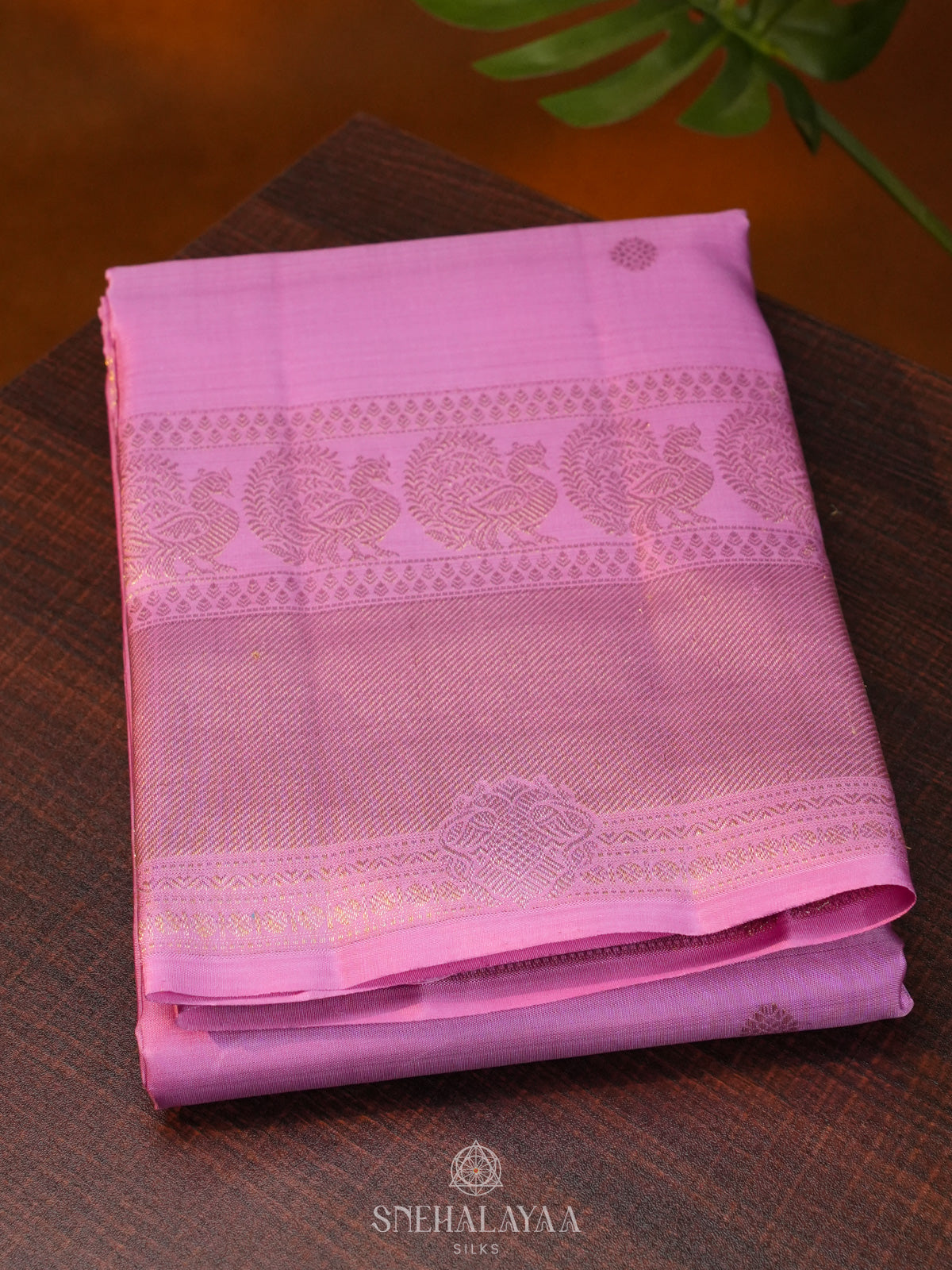 Pink Kanjivaram Silk Saree