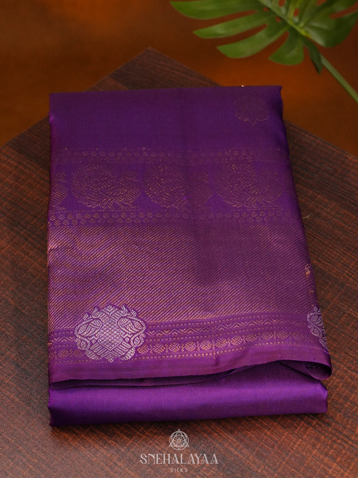 Purple Kanjivaram Silk Saree