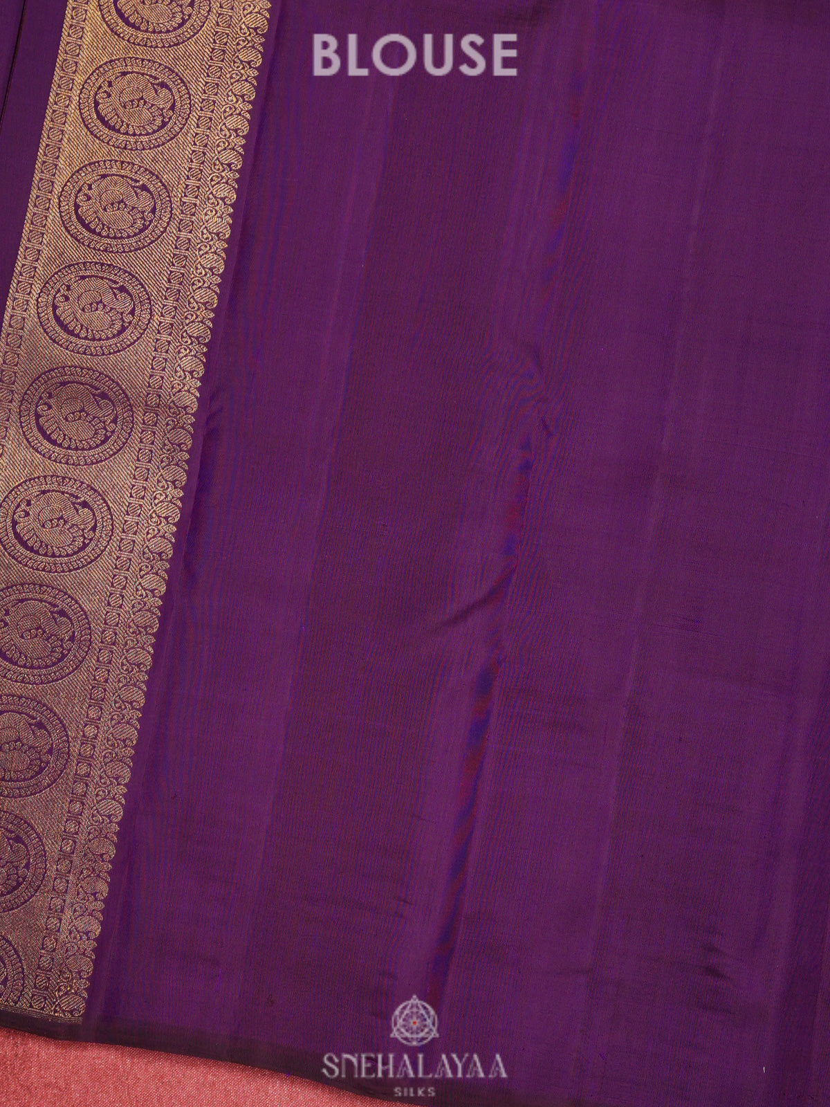 Purple Kanjivaram Silk Saree