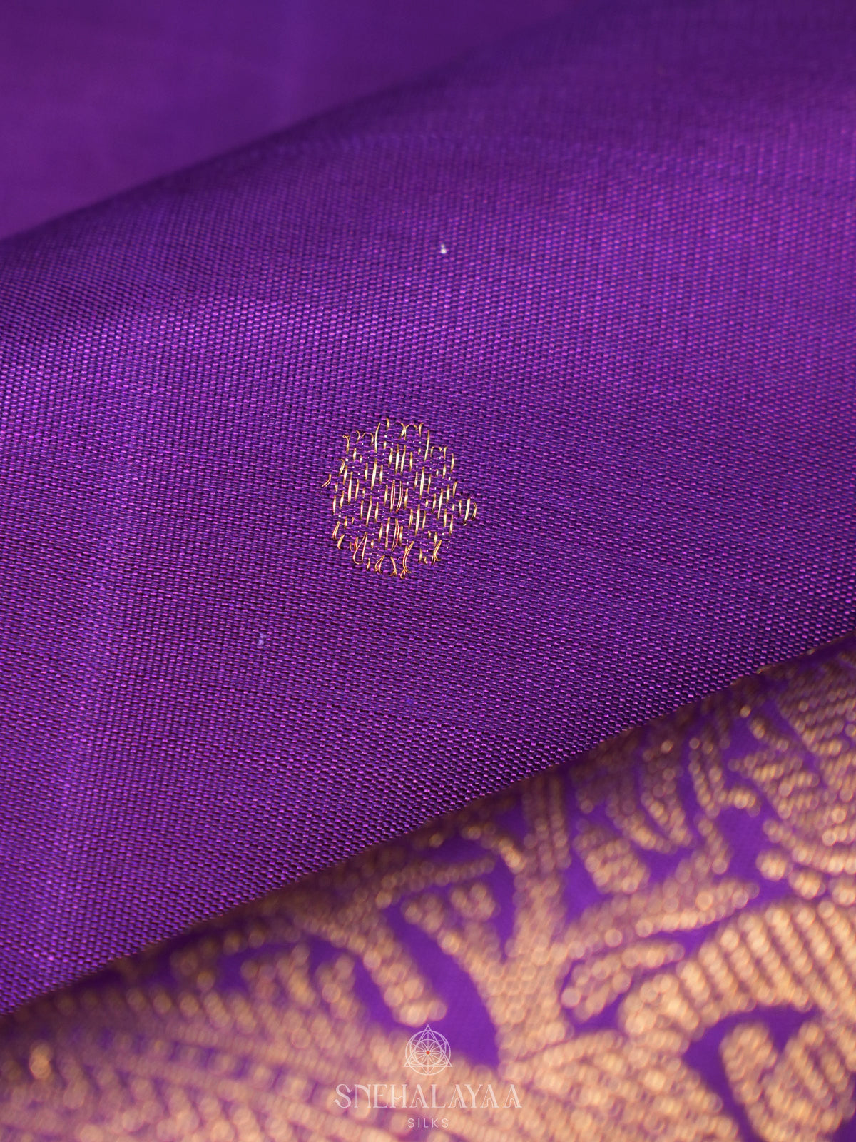 Purple Kanjivaram Silk Saree