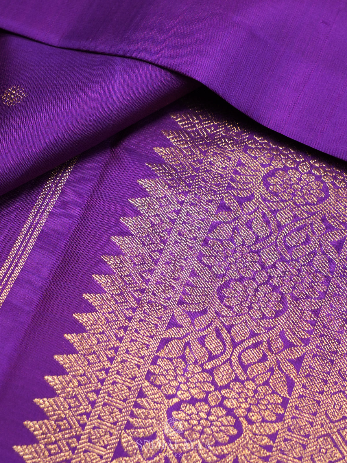 Purple Kanjivaram Silk Saree