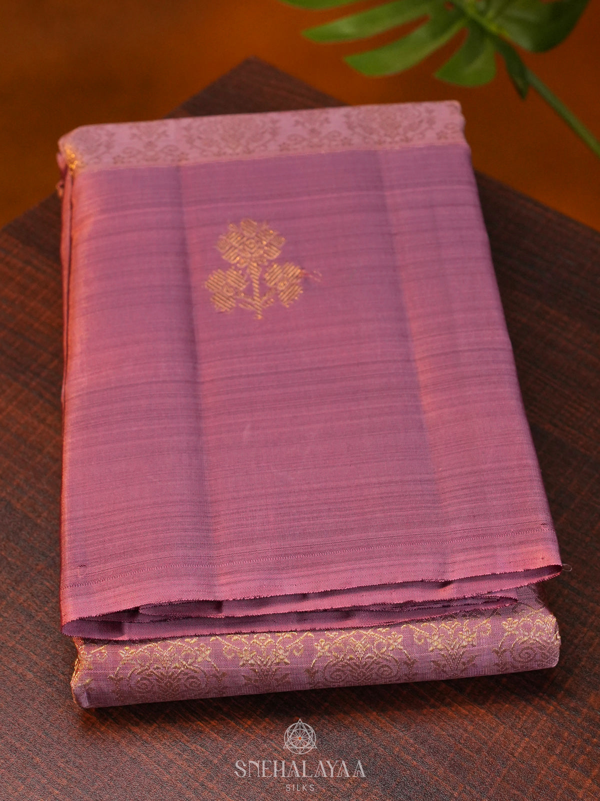 Plum Kanjivaram Silk Saree