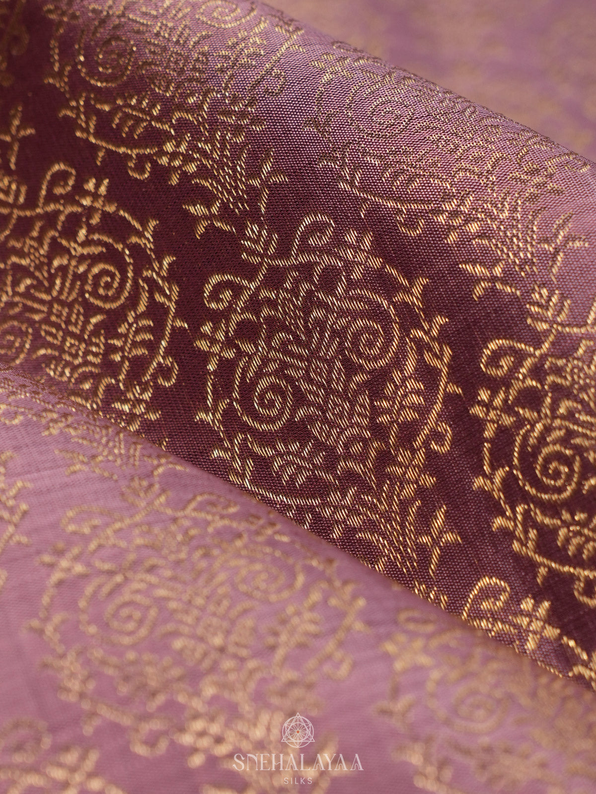 Plum Kanjivaram Silk Saree
