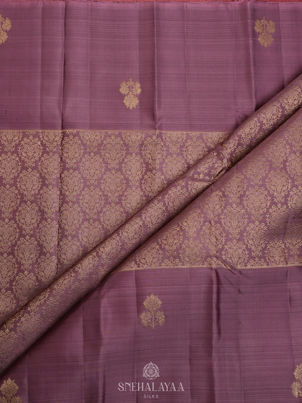 Plum Kanjivaram Silk Saree