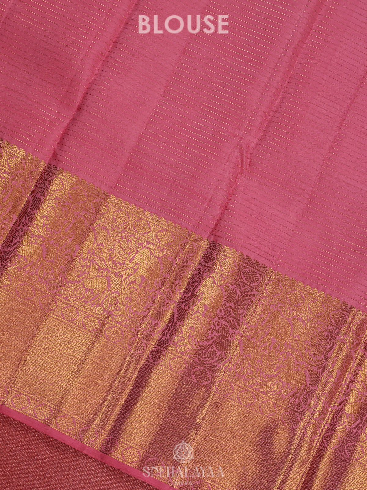 Baby Pink Kanjivaram Silk Saree