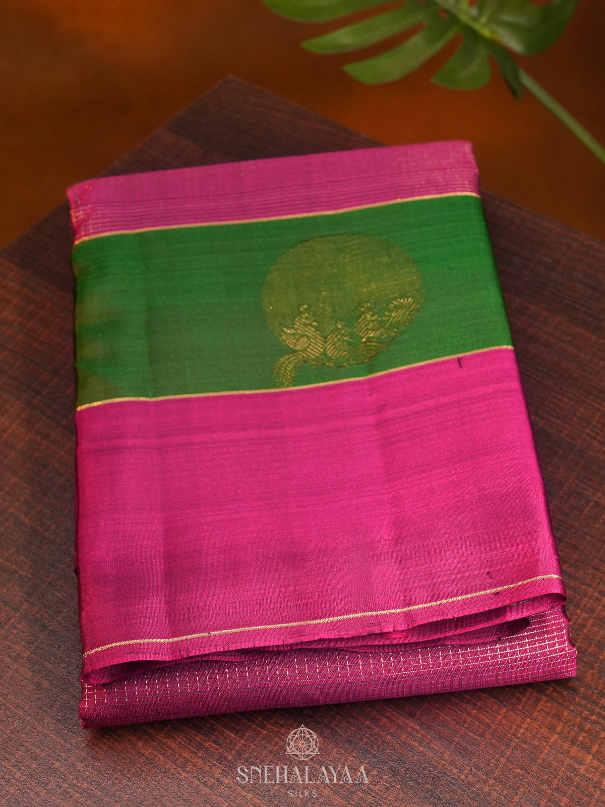 Magenta Pink Kanjivaram Silk Saree