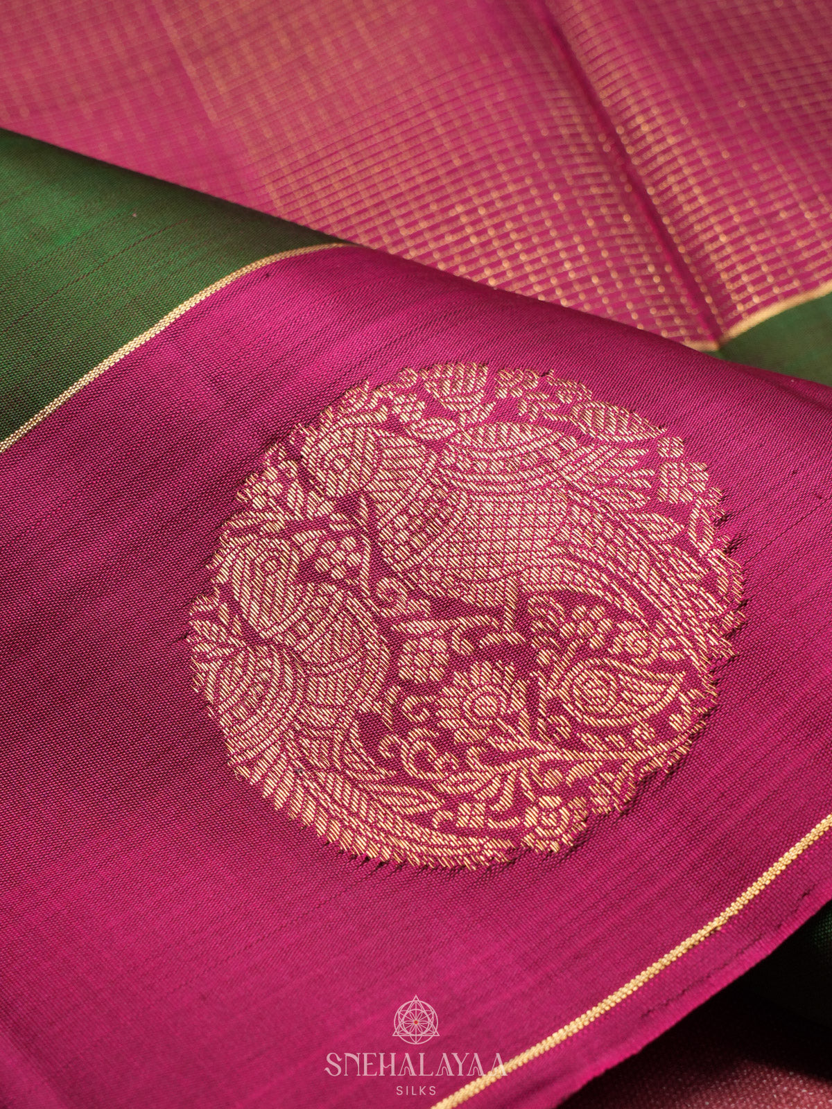 Magenta Pink Kanjivaram Silk Saree