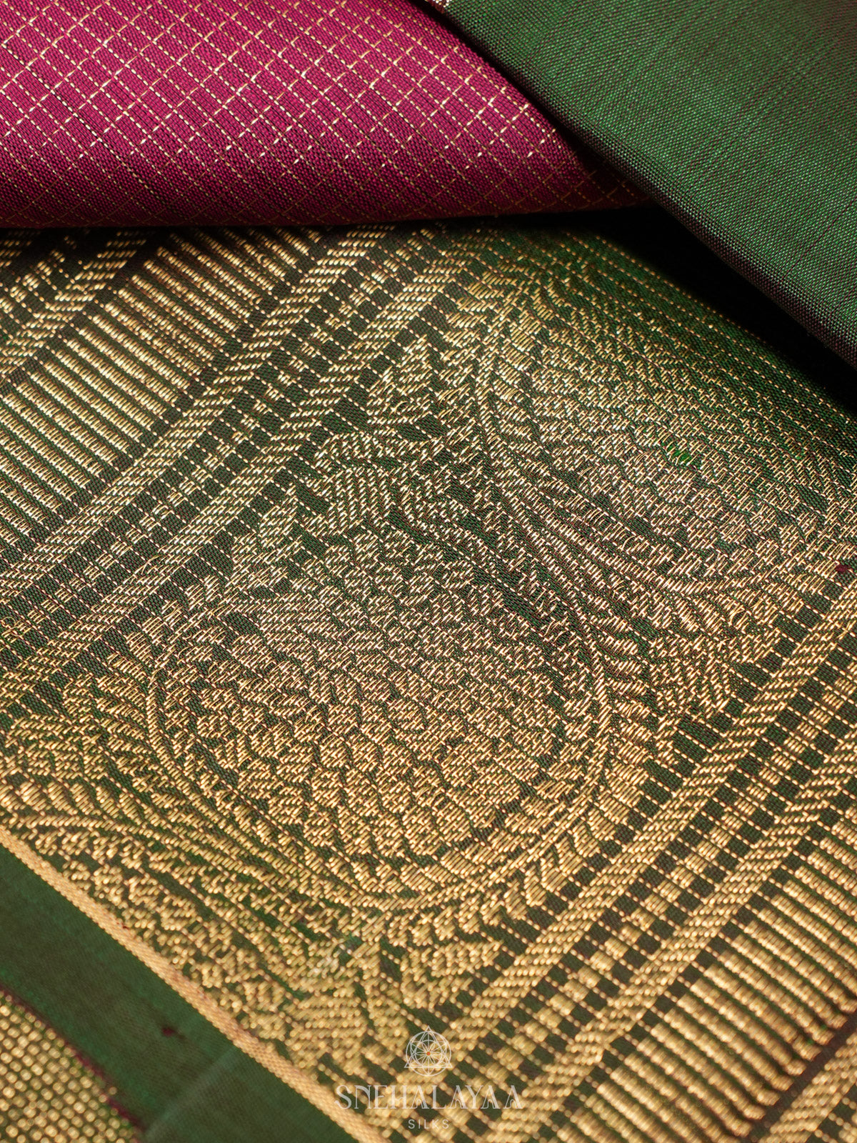 Magenta Pink Kanjivaram Silk Saree