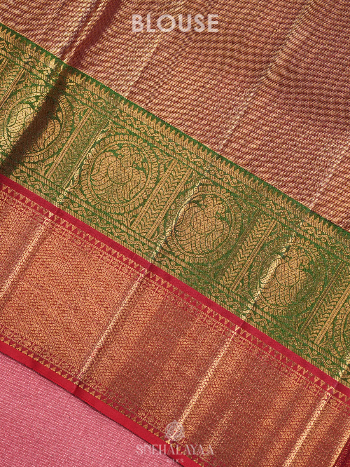 Golden Yellow Kanjivaram Silk Saree
