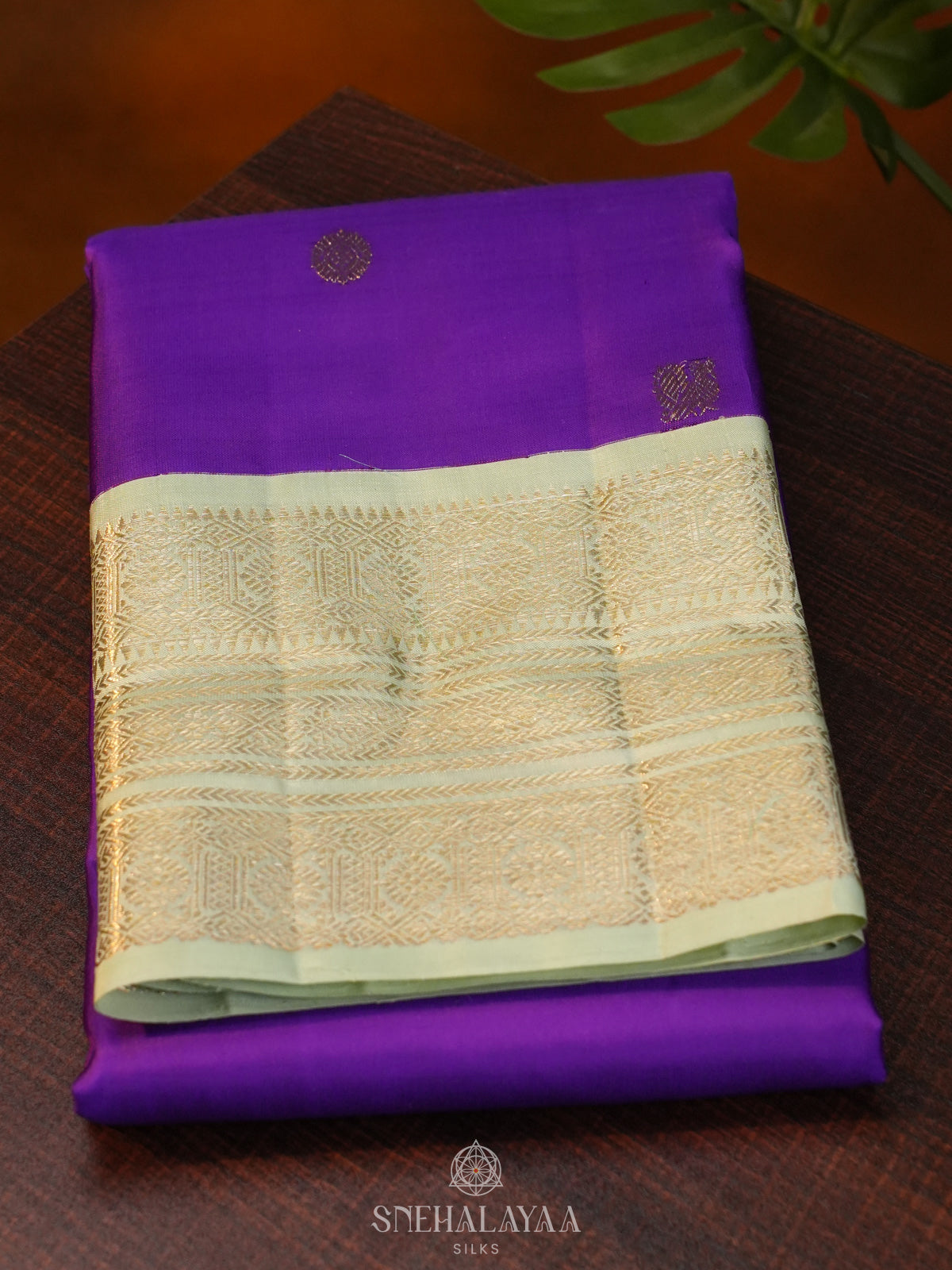 Purple Kanjivaram Silk Saree