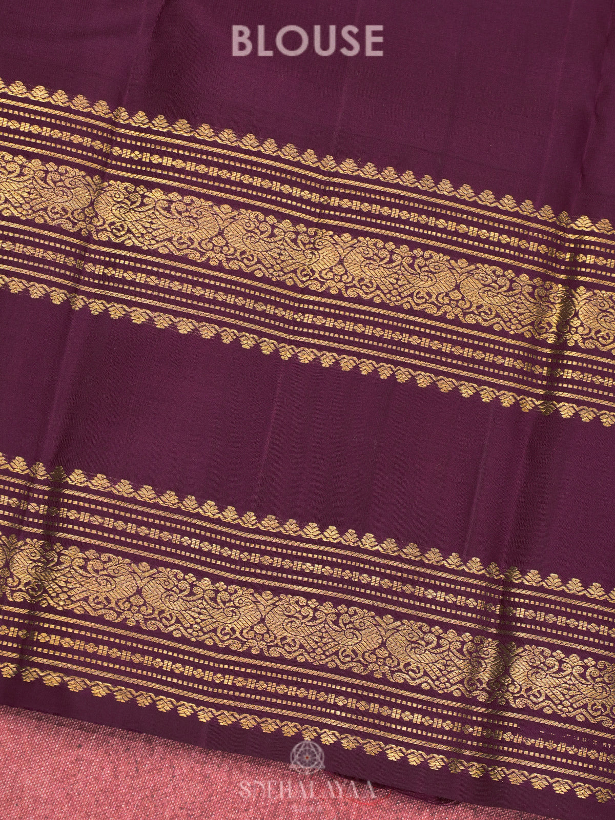 Cream Kanjivaram Silk Saree