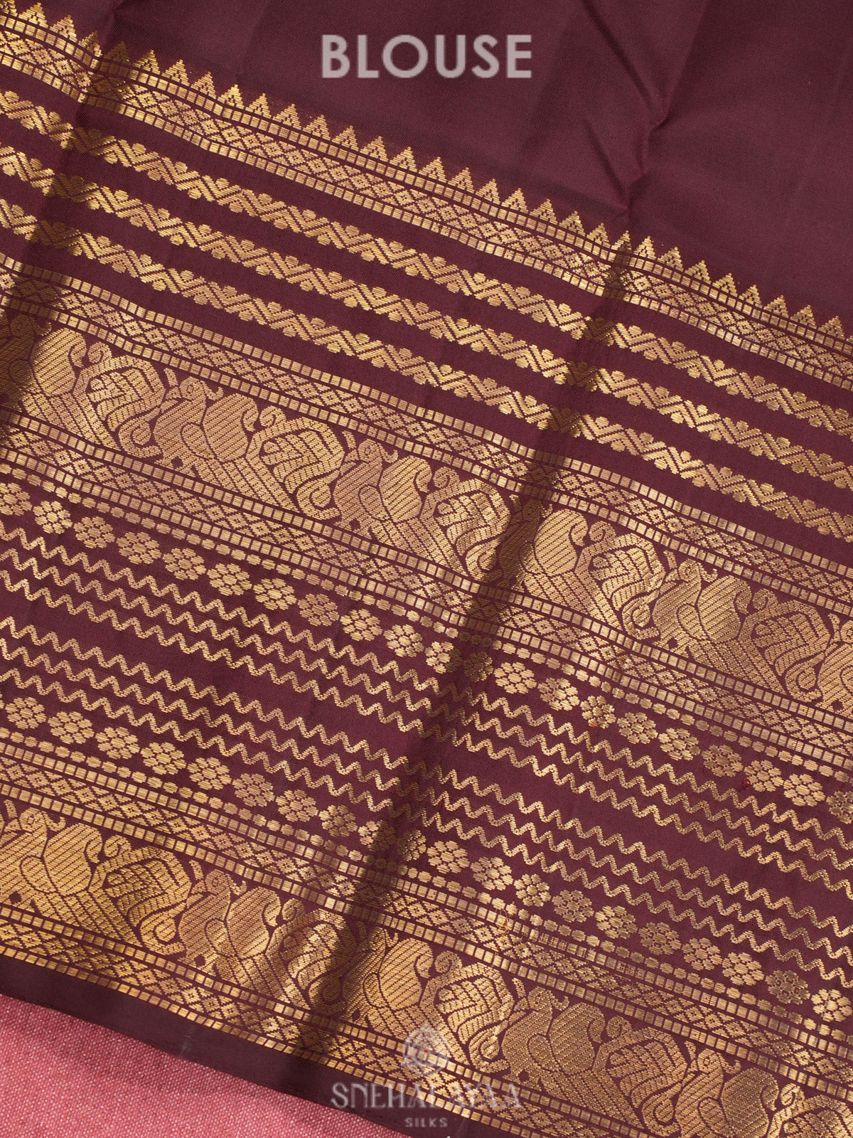 Ruby Red Kanjivaram Silk Saree