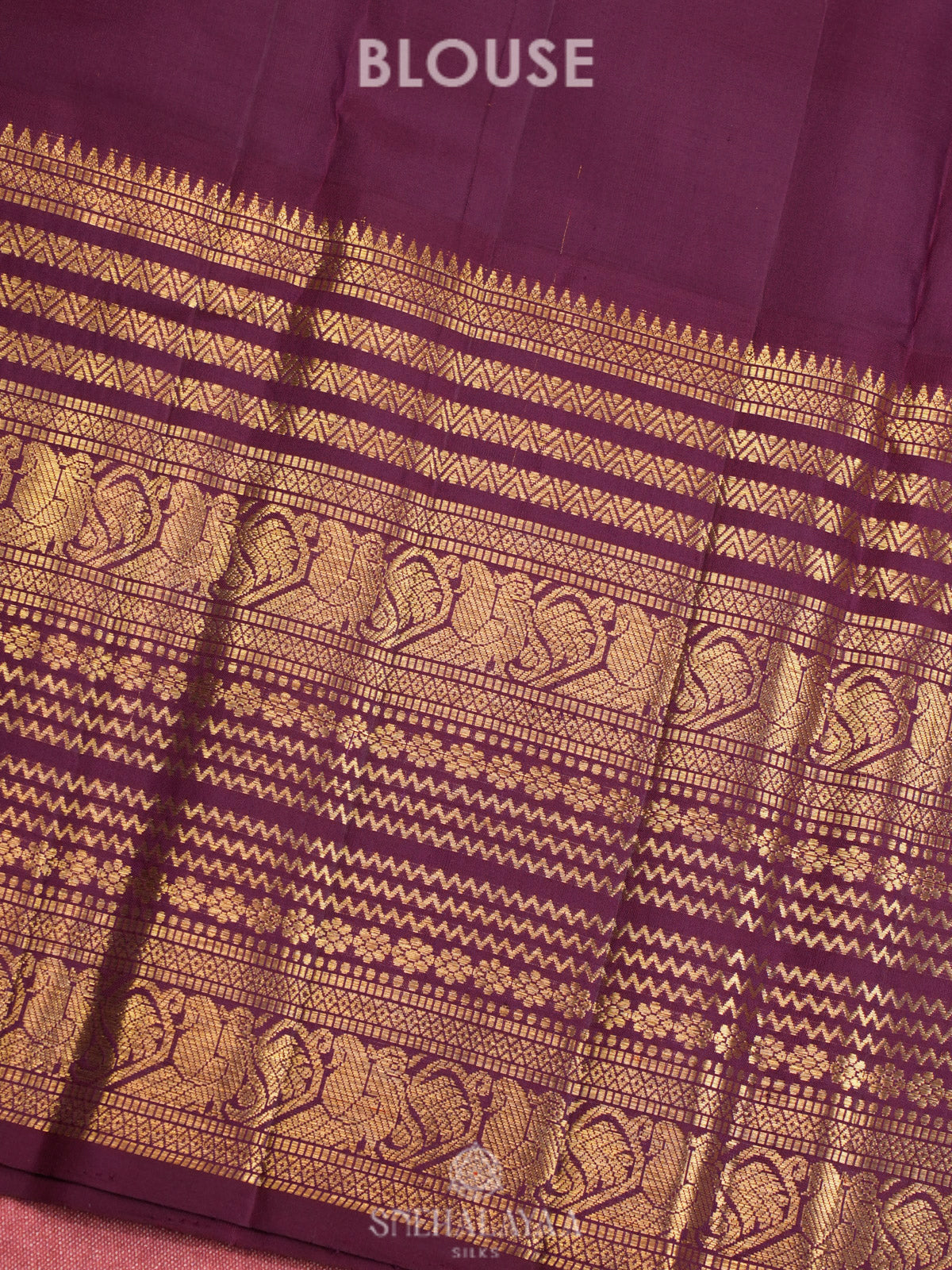 Cream Kanjivaram Silk Saree