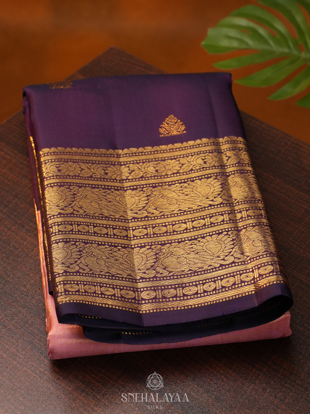 Purple Kanjivaram Silk Saree