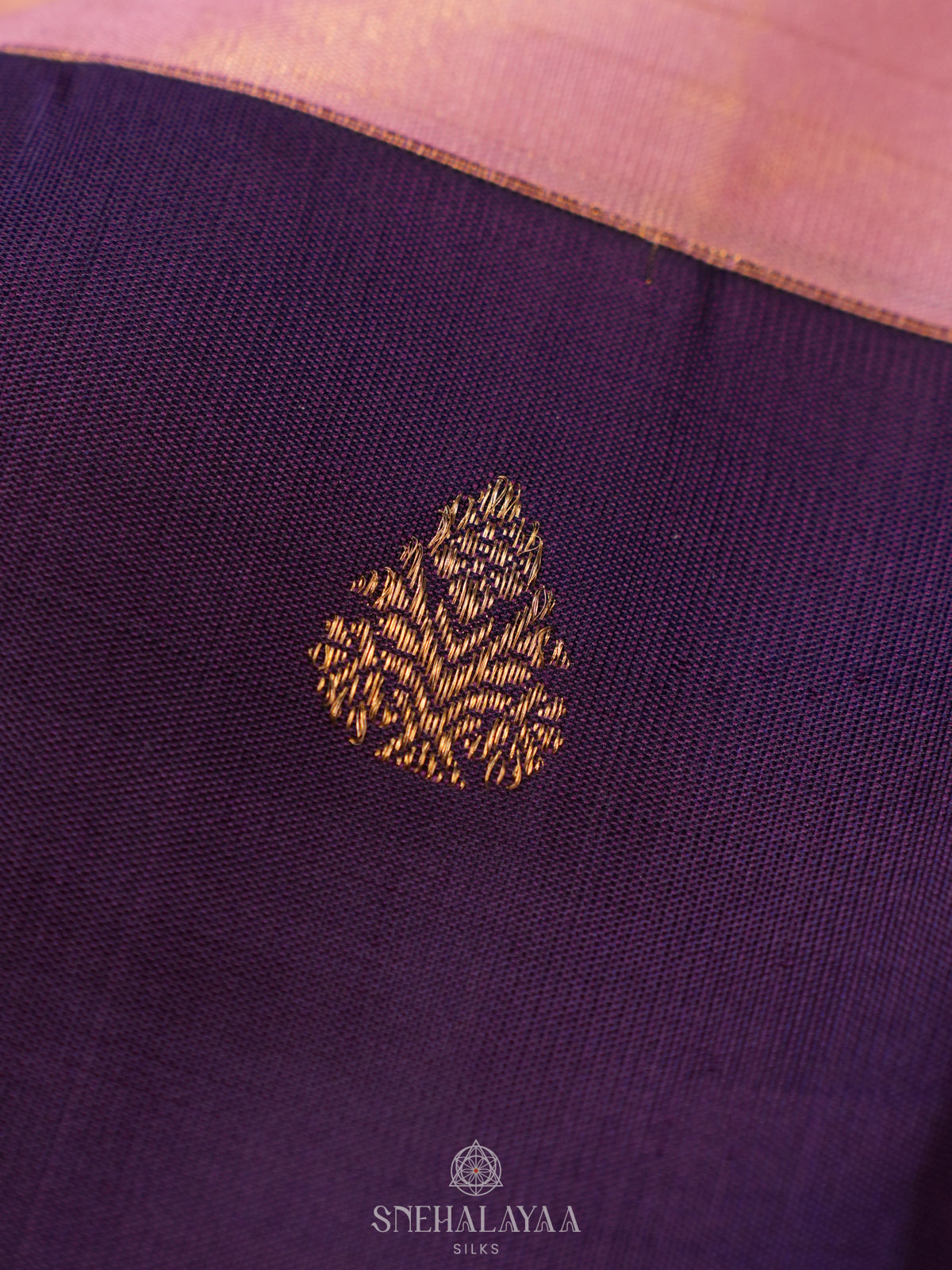 Purple Kanjivaram Silk Saree