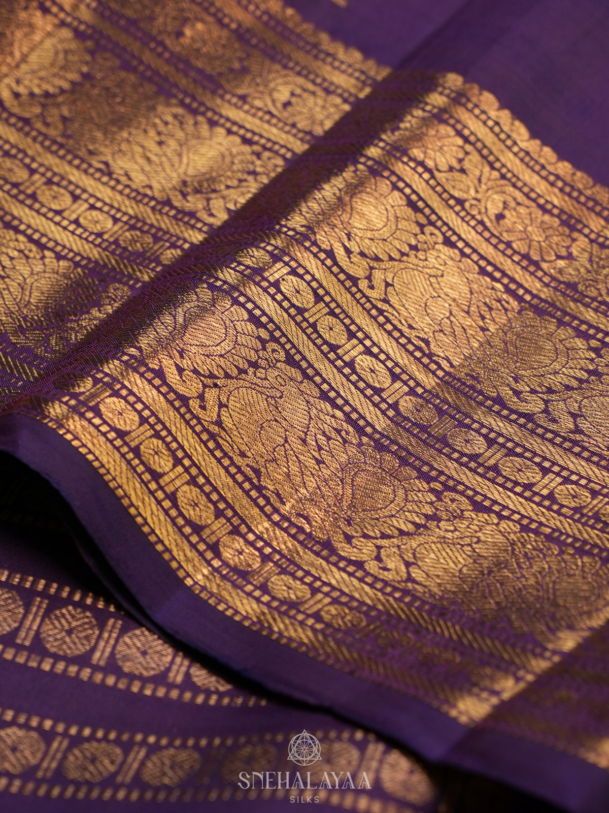 Purple Kanjivaram Silk Saree