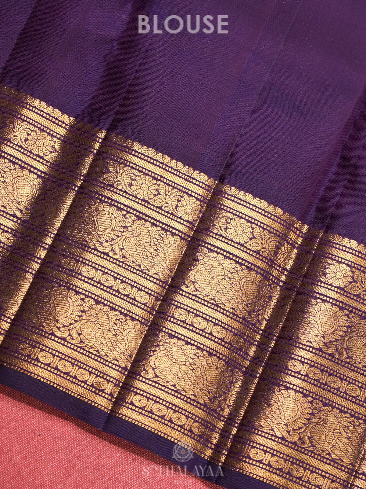 Purple Kanjivaram Silk Saree