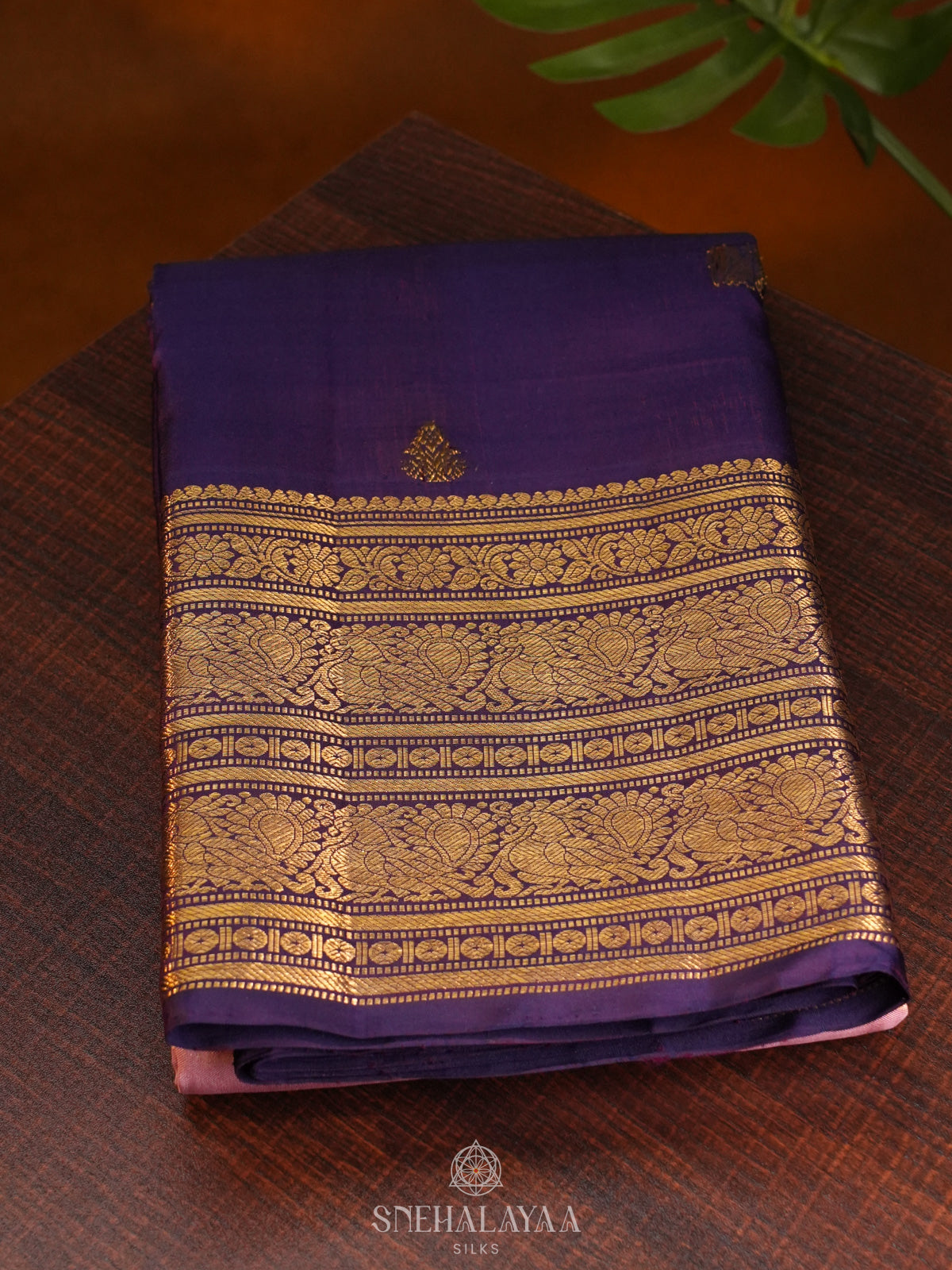 Purple Kanjivaram Silk Saree