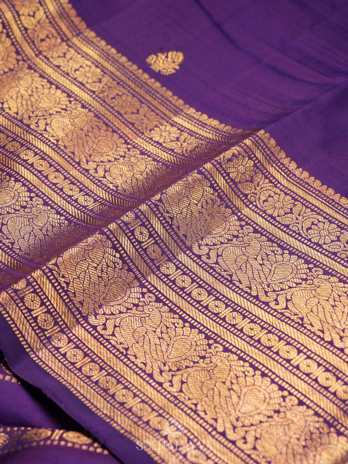 Purple Kanjivaram Silk Saree