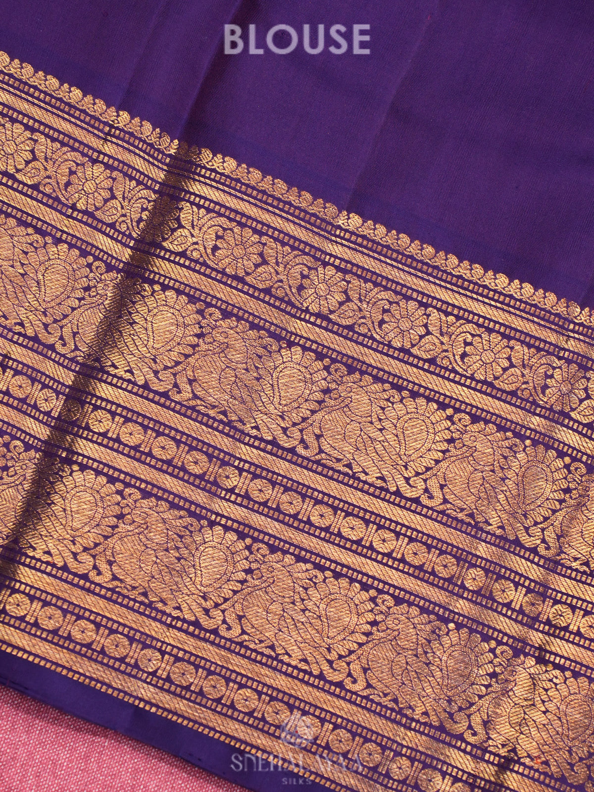 Purple Kanjivaram Silk Saree