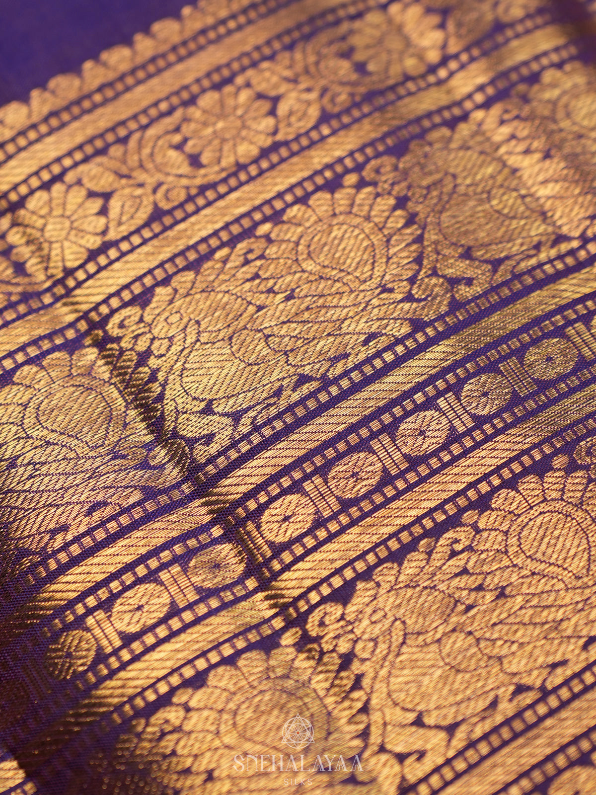Purple Kanjivaram Silk Saree