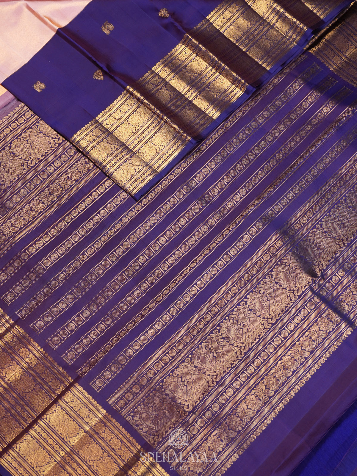 Purple Kanjivaram Silk Saree